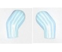 Arm, (Matching Left and Right) Pair with Light Aqua Stripes Pattern