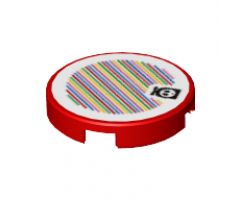 Tile, Round 2 x 2 with Bottom Stud Holder with Super Mario Scanner Code Fly Guy Pattern (Sticker) - Set 71386