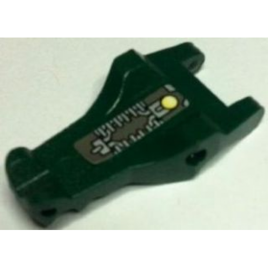 Animal, Body Part Alligator / Crocodile / Dragon Upper Jaw / Dinosaur Tongue with Circuitry Pattern (Sticker) - Set 8632