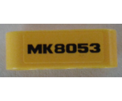 Technic, Liftarm 1 x 3 Thick with Black 'MK8053' Pattern (Sticker) - Set 8053