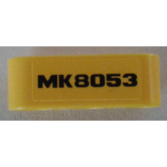 Technic, Liftarm 1 x 3 Thick with Black 'MK8053' Pattern (Sticker) - Set 8053