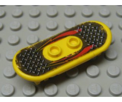 Minifigure, Utensil Skateboard with Trolley Wheel Holders with Lightning Pattern (Sticker) - Set 6734