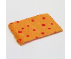 Belville Cloth Blanket 4 x 5 with Red Spots Pattern