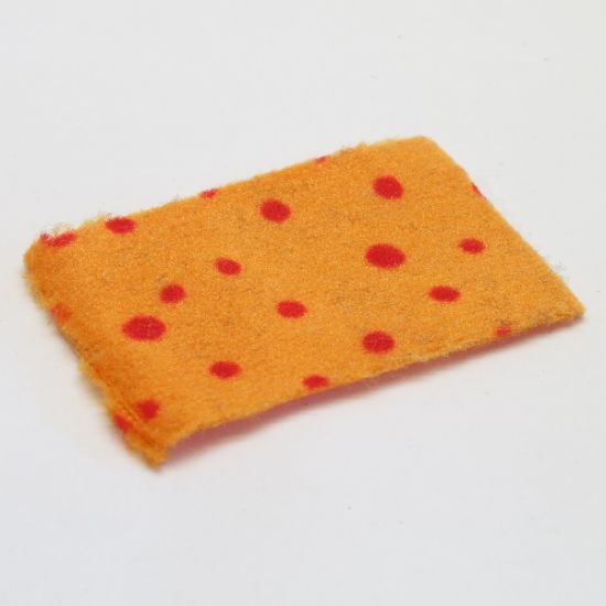 Belville Cloth Blanket 4 x 5 with Red Spots Pattern