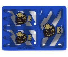 Plastic Flag with Lion with Crown Pattern, Complete Sheet