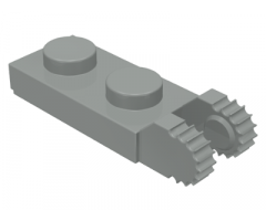 Hinge Plate 1 x 2 Locking with 2 Fingers on End (Undetermined Type)