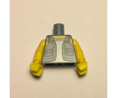 Torso Shirt Torn Off Sleeves, Buttons on Pockets without Back Print Pattern (BAM) / Yellow Arms / Yellow Hands