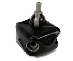 Galidor Connector Block 6 x 6 x 4, with 5 Sockets and 1 Dark Gray Pin