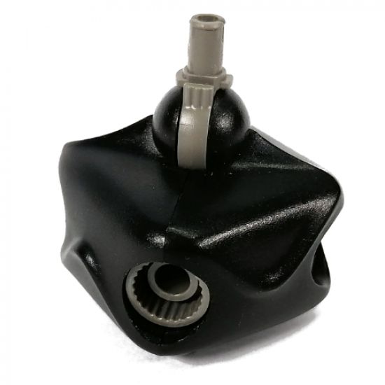 Galidor Connector Block 6 x 6 x 4, with 5 Sockets and 1 Dark Gray Pin
