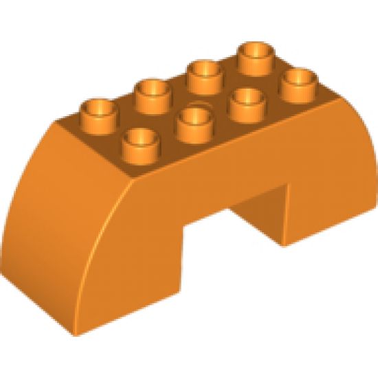 Duplo, Brick 2 x 6 x 2 Curved with 2 x 2 Cutout on Bottom