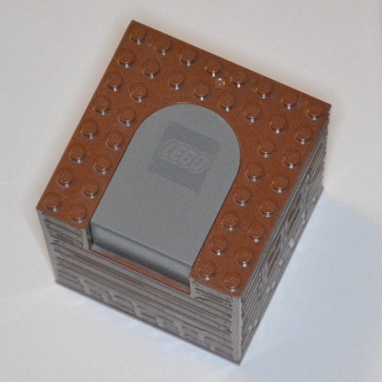 Container Box 8 x 8 x 8 with Dark Bluish Gray Switching Mechanism (Set 4756)