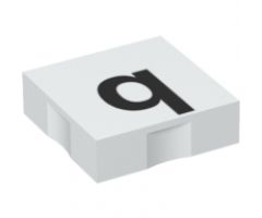 Duplo, Tile 2 x 2 with Black Lowercase Letter q Pattern