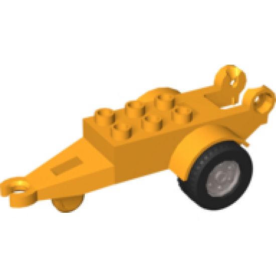 Duplo, Vehicle Trailer with Frame, 2 x 3 Studs and Hinge