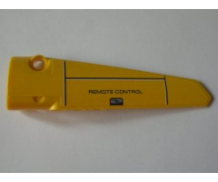 Technic, Panel Fairing # 5 Long Smooth, Side A with Panels and Black 'REMOTE CONTROL' Pattern (Sticker) - Set 8043