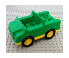 Duplo, Vehicle Car with 2 x 2 Studs and Yellow Base