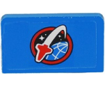 Panel 1 x 2 x 1 with Space Shuttle Logo Panel Pattern (Sticker) - Set 60080