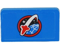 Panel 1 x 2 x 1 with Space Shuttle Logo Panel Pattern (Sticker) - Set 60080