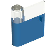 Door 1 x 3 x 3 Left with Window and Vertical Handle