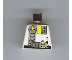 Torso Space Exploriens Logo, Yellow Accents, Silver Hose Pattern