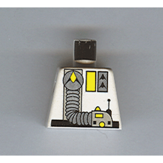 Torso Space Exploriens Logo, Yellow Accents, Silver Hose Pattern