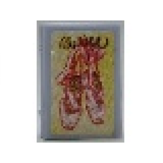 Minifigure, Utensil Book 2 x 3 with Ballet Shoes Pattern (Stickers) - Set 3270