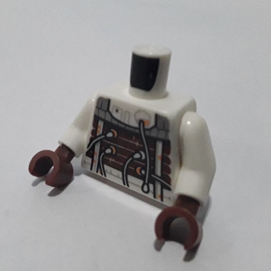 Torso SW Bacta Suit Pattern / White Arms / Reddish Brown Hands