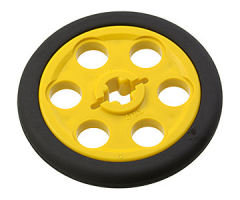 Wheel & Tire Assembly Technic Wedge Belt Wheel (Pulley) with Black Technic Wedge Belt Wheel Tire (4185 / 2815)