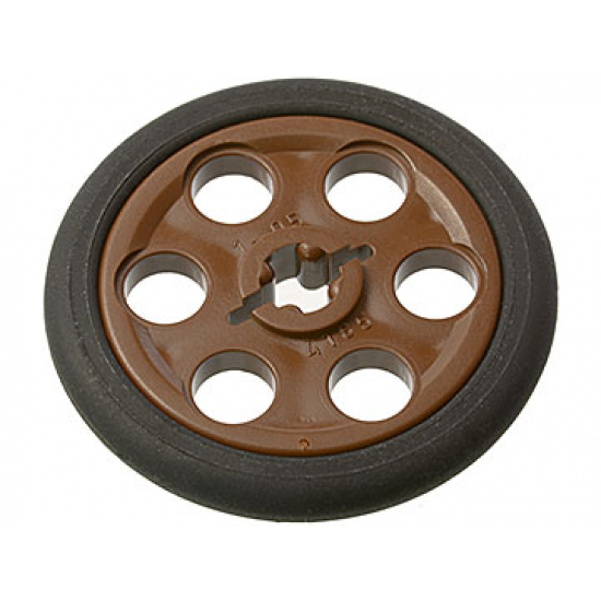 Wheel & Tire Assembly Technic Wedge Belt Wheel (Pulley) with Black Technic Wedge Belt Wheel Tire (4185 / 2815)
