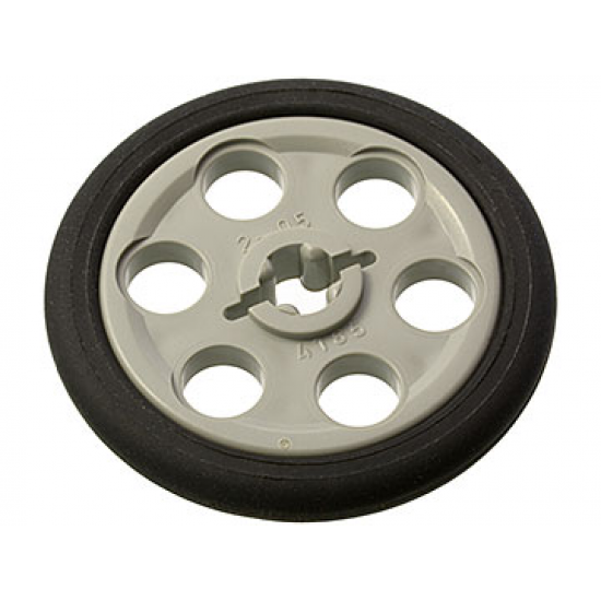 Wheel & Tire Assembly Technic Wedge Belt Wheel (Pulley) with Black Technic Wedge Belt Wheel Tire (4185 / 2815)