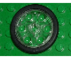 Wheel & Tire Assembly Technic Wedge Belt Wheel (Pulley) with Black Technic Wedge Belt Wheel Tire (4185 / 2815)