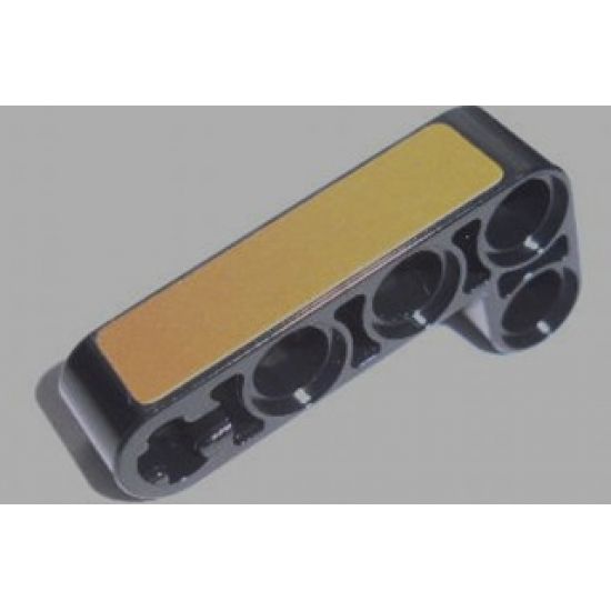 Technic, Liftarm 2 x 4 L-Shape Thick with Gold Panel Pattern (Sticker) - Set 8007