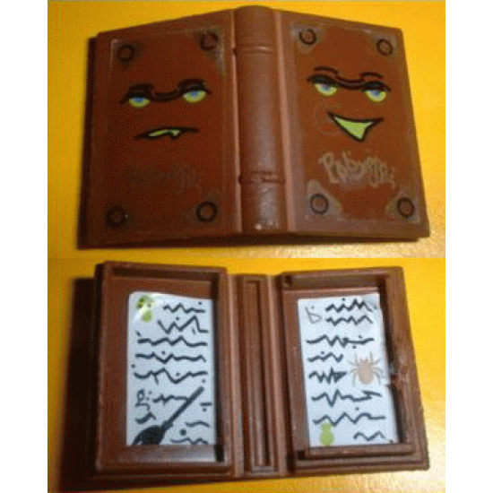 Minifigure, Utensil Book 2 x 3 with Belville Faces and Spells Pattern (Stickers) - Sets 5804 / 5962