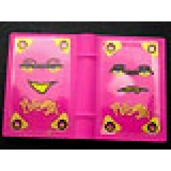 Minifigure, Utensil Book 2 x 3 with Belville Faces and Spells Pattern (Stickers) - Sets 5804 / 5962