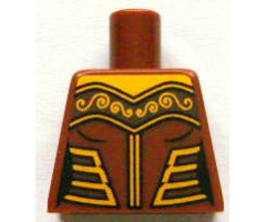 Torso Female Armor with Gold Decorations Pattern