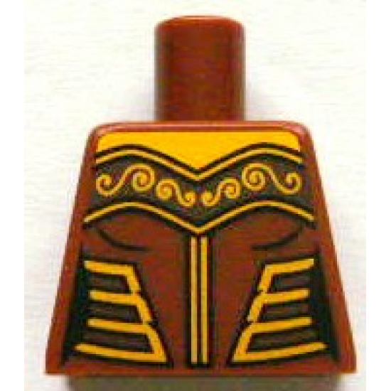 Torso Female Armor with Gold Decorations Pattern