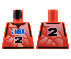 Torso NBA Player Number 2 Pattern