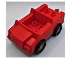 Duplo, Vehicle Car with 2 x 2 Studs and Dark Gray Base