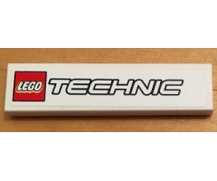 Tile 1 x 4 with LEGO TECHNIC Logo Pattern (Sticker) - Set 8071
