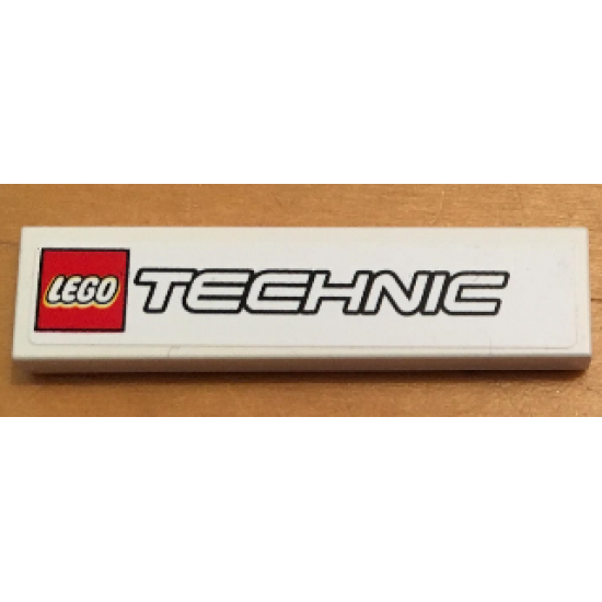 Tile 1 x 4 with LEGO TECHNIC Logo Pattern (Sticker) - Set 8071