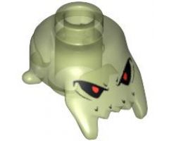 Minifigure, Head, Modified Jagged Bottom Edge with Eyes Pattern (Brick Daddy)