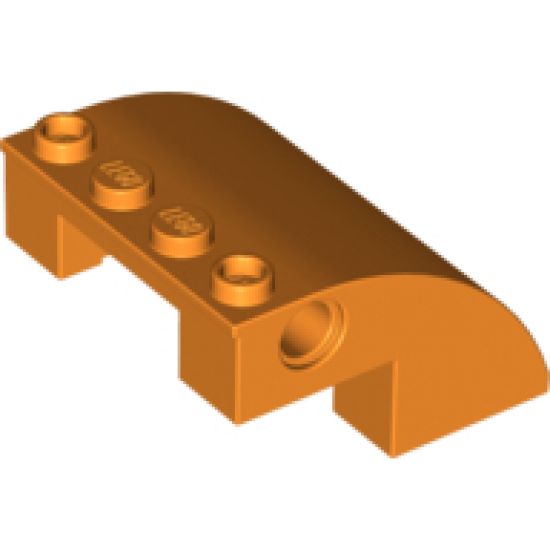 Slope, Curved 4 x 4 x 2 with Holes
