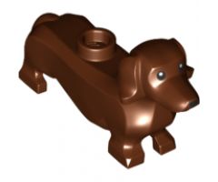Dog, Dachshund with Black Eyes and Nose Pattern