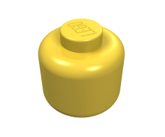 Minifigure, Head (Plain) - Solid Stud