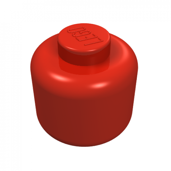 Minifigure, Head (Plain) - Solid Stud