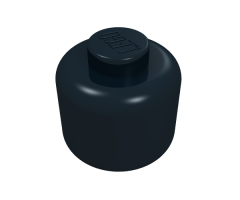 Minifigure, Head (Plain) - Solid Stud