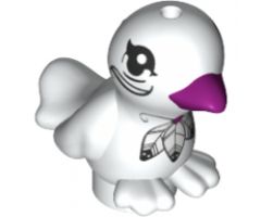 Animal, Air Bird Friends / Elves with Magenta Beak and Black Eyes and Feathers Pattern (Pluma)