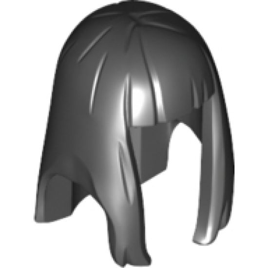 Minifigure, Hair Female Long Straight with Bangs (Rubber)