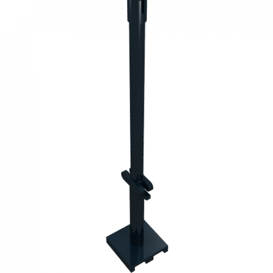 Boat Mast 2 x 2 x 9 2/3 Bar with Slot on Top and 2 Finger Hinge on Two Sides