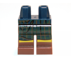 Hips and Reddish Brown Legs with Dark Green Tartan Kilt Pattern