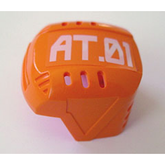 Sports Hockey Helmet with 'AT.01' Pattern (Sticker) - Set 7708
